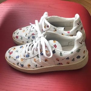 Veja for Madewell V-10 sneakers in confetti floral